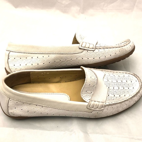 VanEli Perforated White Loafers sz 7 - Picture 8 of 10